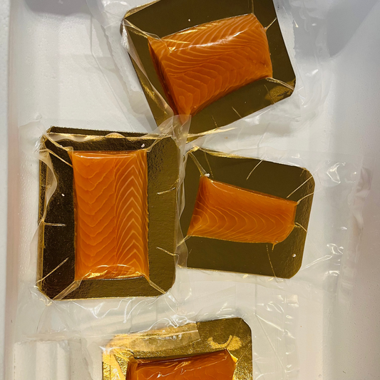 Premium schottischer Lachs Balyk-Cuts, kaltgeräuchert im Filet, Balyk- Mini